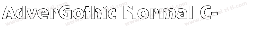 AdverGothic Normal C字体转换